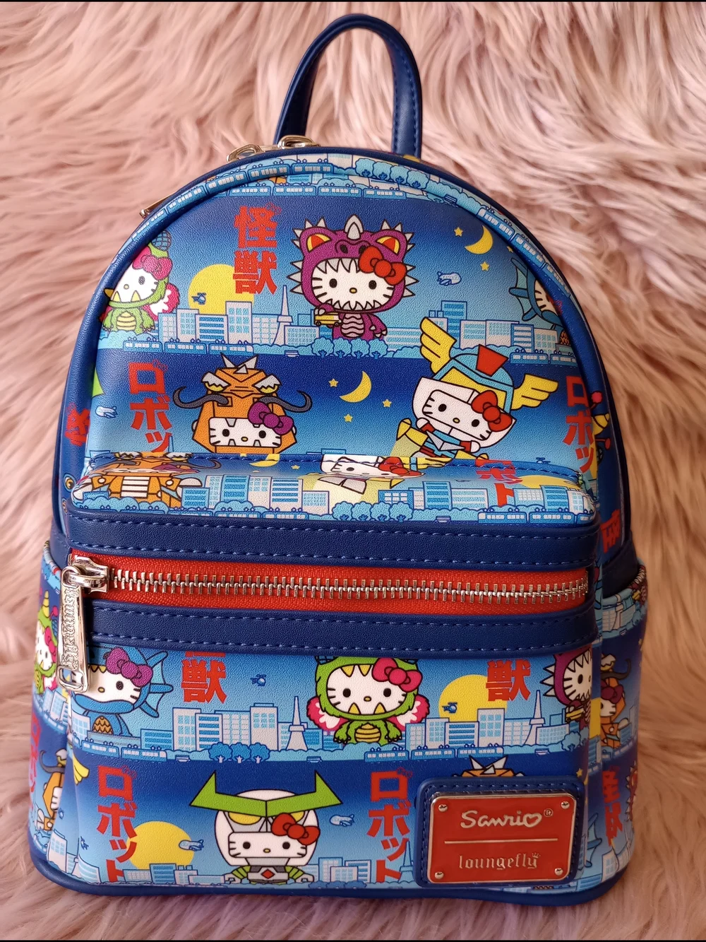 SDCC 2020 Exclusive Hello Kitty Kaiju Loungefly Mini Backpack